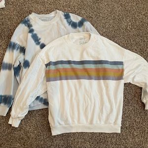 set of 2 american eagle sweatshirts